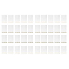 40PCS Gold Napkins Gold Trim Linen Hand Feel Gold Napkins Disposable Single Use Portable Dinner Napkins for Dinner Party