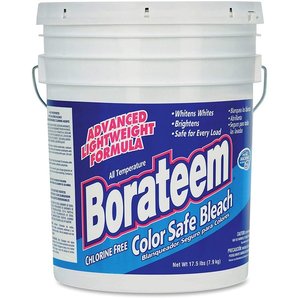 Borateem Non-Chlorine Color Safe Bleach, 17.5 lb Pail, 424 Loads (Count of 1 Pail)