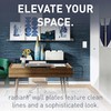 Legrand radiant Screwless Wall Plates for Decorator Rocker Outlets, 1-Gang,