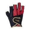 Gamakatsu HS GM7296 Ergo Grip Gloves, 5 Pieces, Black/Red, M