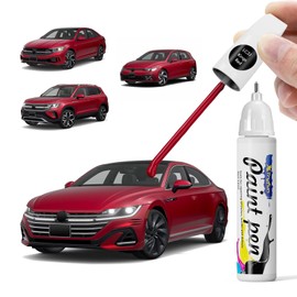 XTryfun LC3J Kings Red Touch Up Paint Compatible with Volkswagen, DIY Car Paint Scratch Repair, Quick & Easy Fix Automotive Scratch Repair for Jetta/Tiguan/Taos/ID4/GTI/Arteon/GLI/Golf