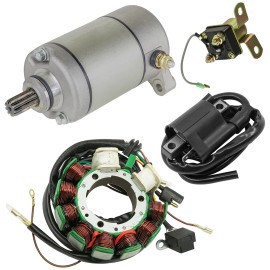 Caltric Stator for Polaris Magnum 500 Starter Solenoid Ignition Coil 1999 2000 Atv New