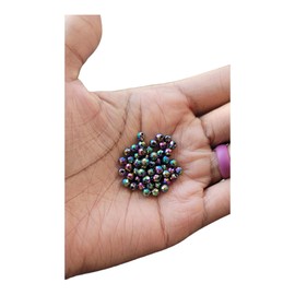 Bead It Wear It Love It Bead It Wear It Love It Faceted Hematite Crystal Dreadlock Loc Sprinkles Mix Hair Beads, Loc Jewelry, Dreadlock Accessories (Rainbow)