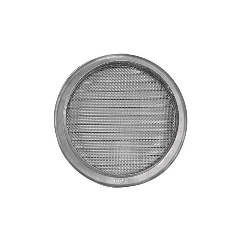 Haco Stainless Steel Circular Air Vent Grille Cover, 150mm, Brushed