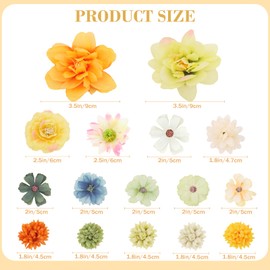 Wanciler 20pcs Flower Hair Clips - Boho Artificial Floral Hair Accessories for Wedding, Parties, Decoration