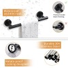 Fapully Luxury European Style Four-Piece Set Wall Mounted Black Bathroom