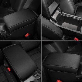 TTX LIGHTING Car Armrest Cover for 2013 2014 2015 2016 2017 2018 Nissan Altima, Automotive Center Console Cover, Waterproof Faux Leather Car Armrest Cover Seat Box Protector(Black)