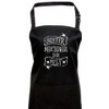 Shirtinstyle Cooking Apron with German Text "Bester Neighbor der Welt"