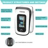 Pulse-Oximeter Fingertip-Finger Pulse-Oximeter o2-SpO2 - Batteries 2 AAA Included Lanyard