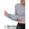 TACVASEN Women's Long Sleeve Workout Tops UV Sun Protection Athletic