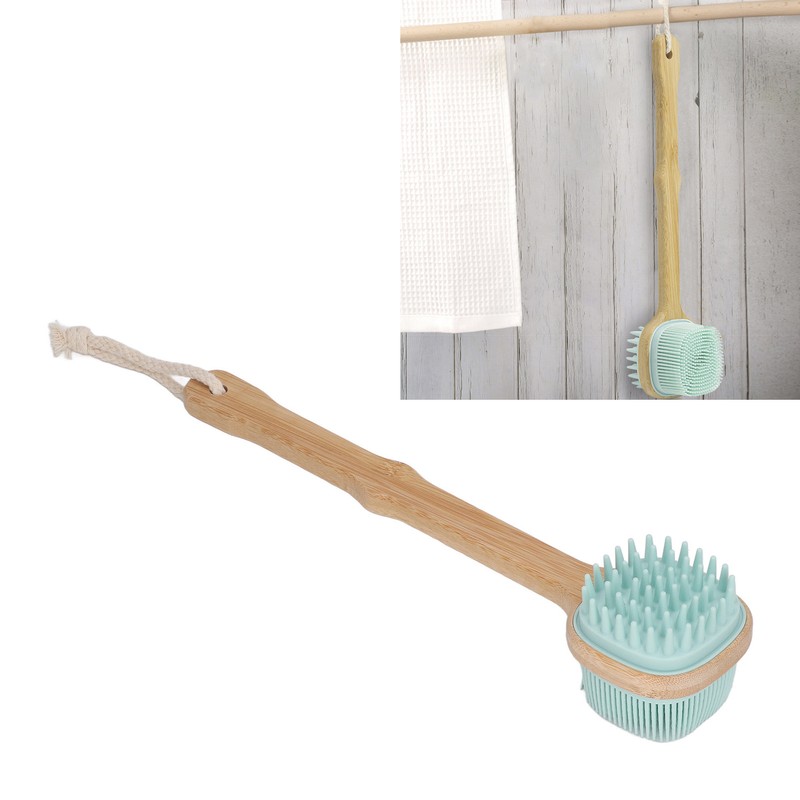 Back Scrubber Long Handle Double Sided Gentle Massage Exfoliating Body