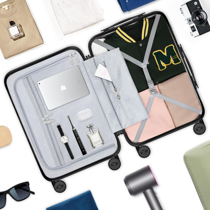 MGOB 28 Inch Large Luggage with Dual 360° Spinner Wheels