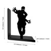 HeavenlyKraft Superhero Bookends | Decorative Bookends for Shelves | Non-Skid