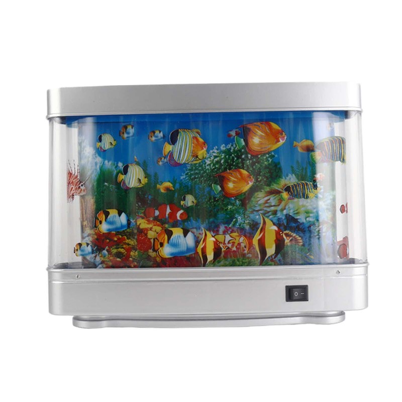 Baoblaze Aquarium Mood Lamp Night Light,Motion Lamp Views Moving Decoration