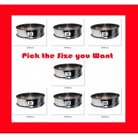 e-onsale Aluminum Herbal Pollen stackable sifter Micron Hash Extractor Shaker 25M - 220M - 96 Micron Sifter