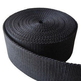 VIAILI Heavy Duty Poly Webbing Strap 10 Yards, Heavyweight Poly Straps, Flat Webbing Strapping for Outdoor DIY Gear Repair (1“×10yard)