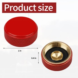 LVACODV Filler Cap Lantern, Compatible with Replacement Parts for Coleman Lanterns and Stoves – Brass Construction, Model 3000000454（red）