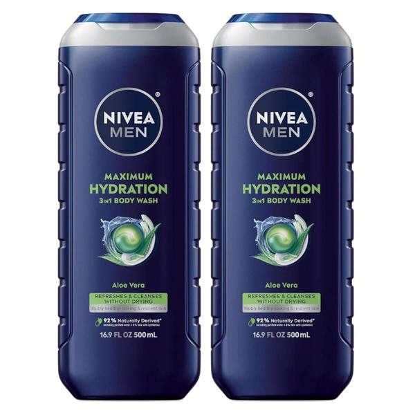 Nivea Men Maximum Hydration 3-in-1 Body Wash, 16.9 fl oz
