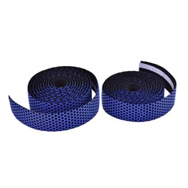 PLATT Road Bike Handlebar Tapes Bicycle Bar Tape Superior Breathable Hexagon Non-Slip Bike Handlebar Tape Bike with Bar End Plugs,Blue (2PCS Per Set)
