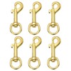 PATIKIL 6pcs Flake Swivel Snap Clip 2.7" Heavy Alloy Flora