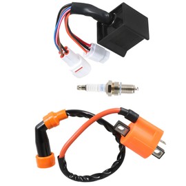 waltyotur Ignition Coil and Igniter CDI Box Replacement for Yamaha Timberwolf 250 YFB250 FW 4x4 1994-2000 Bear Tracker 250 YFM250 Replacement for 4BD-85540-10-00
