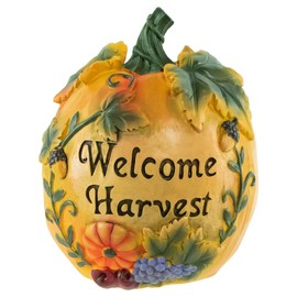 Northlight 7" Orange Welcome Harvest Pumpkin Fall Tabletop Decoration