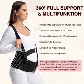 DOEOMK 5 in 1 Belly Belt Pregnancy Belly Band Pregnancy with Adjustable Straps Pregnancy Belt Pregnancy Belt Car Maternity Fashion Belly Band Pregnancy for Supports Waist and Belly