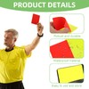 Pack of 16 Football Referee Cards Set, Robust Yellow Red