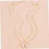 COLLBATH Butterflies Friendship Necklaces Friend Neck Chain Pair for 2