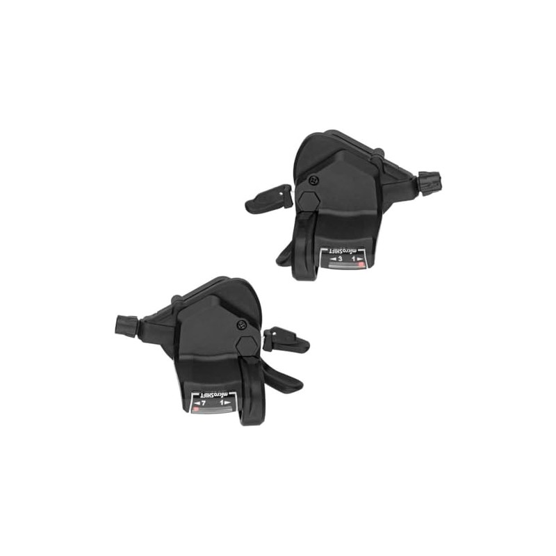 Microshift Mezzo Right Thumb-Tap Shifter, 7-Speed, Optical Gear Indicator, Shimano