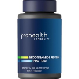 ProHealth Nicotinamide Riboside Pro 1000 | 90 Capsules | 1000 mg NR + 300 mg TMG | NAD+ Precursor for Cellular Energy, Mitochondrial Support & Healthy Aging | USA GMP, Triple Lab-Tested