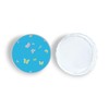 GRAHAM DESIGN Acrylic Scalloped Round Tray with Handles and Magnetic