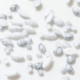 Turquoise Stone [Pearl Stone Set Mail Order MK] summer, Assorted Colors, Colors Available (Green/3 mm about Wide x 40 Drop 3 X 5 mm about Wide x 30 Drop 3.5 X 8 mm about Wide x 30 Drop) carefully selected Parts Handmade Accessories Nail bule