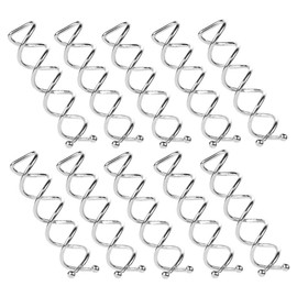 10 Pcs Silver Spiral Hair Pins Twist Screw Hair Pins DIY Hair Style Hair Clip Hair Accessories for Women and Girls