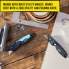 Zoid Utility Knife Trapezoid Blade Refill 10 Pack, Sharp Carbon