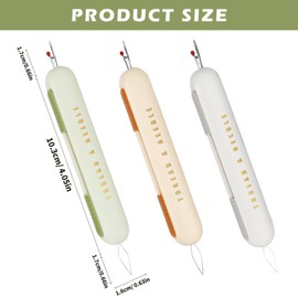 MGAUYA Cross Stitch and Weaving Process Products, The Latest 2-in-1 Thread Remover, Threading and Thread Removal Tools, Used for Sewing Process Weaving and Thread Removal Products (3 Pcs)