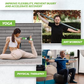 YOGA STRAP FOR STRETCHING EVER - Premium 8 ft Adjustable D-Ring Belt for Yoga, Pilates, Fitness and Physical Therapy, Designed to be the most luxurious yoga belt in stretching bands.