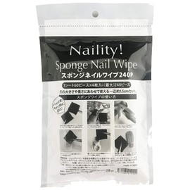 Naility! Sponge Nail Wipes, 240P