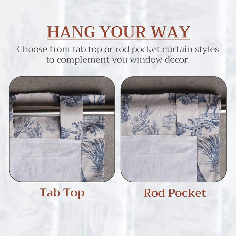 Maison d' Hermine Curtains for Living Room 100% Cotton 84