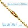 Ceiling Fan Pull Chain Extender, 12Feet 3mm Diameter Beaded Ball