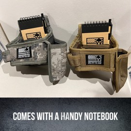 SOTG Tape and Tool Holder with Notebook, Functional Belt Attachment for Tape Measure, Utility Knife, Pens, Digital Camo