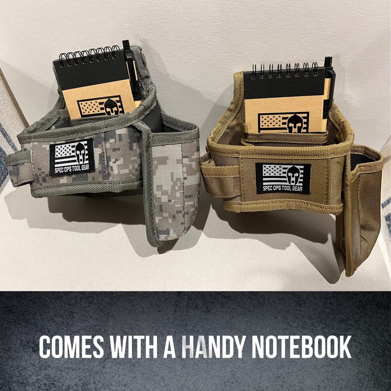 SOTG Tape and Tool Holder with Notebook, Functional Belt Attachment