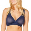 Cosabella Womens Soire Curvy Bralet Bra, Navy Blue, Medium