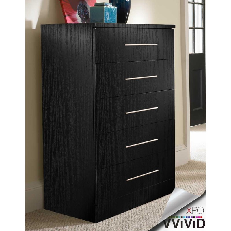 VViViD Black Ash Wood Air-Release Vinyl Adhesive Tape Roll 1/2”