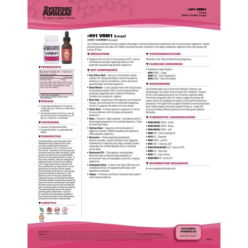 Systemic Formulas Vrm1