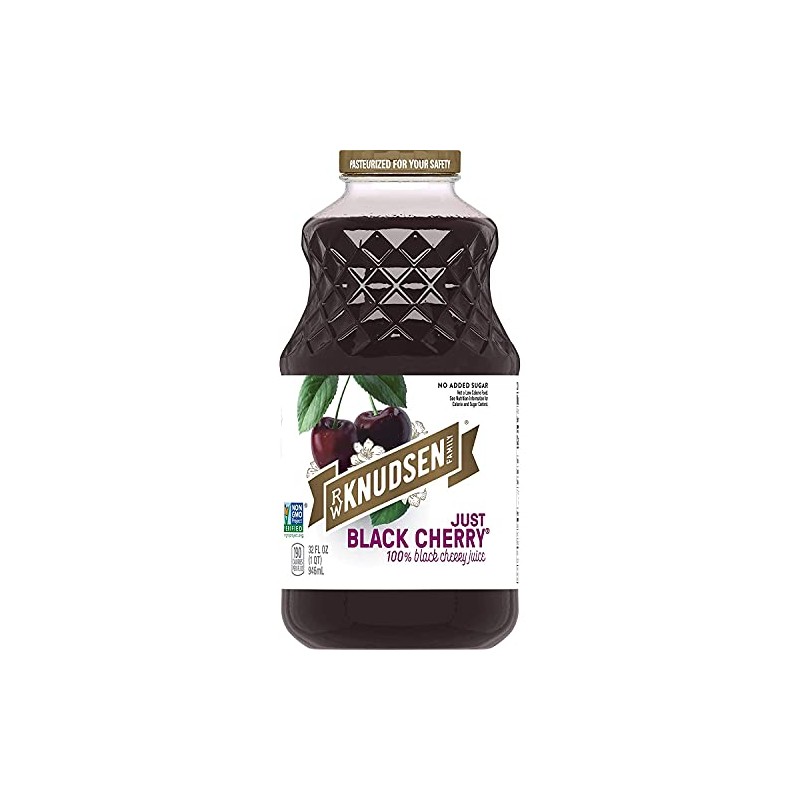 R.W. Knudsen Just Black Cherry Juice, 32 Ounces (Packaging May