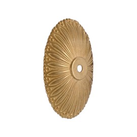 B&P Lamp® 5 1/2" Solid Brass Die Cast Back Plate, Unfinished Brass