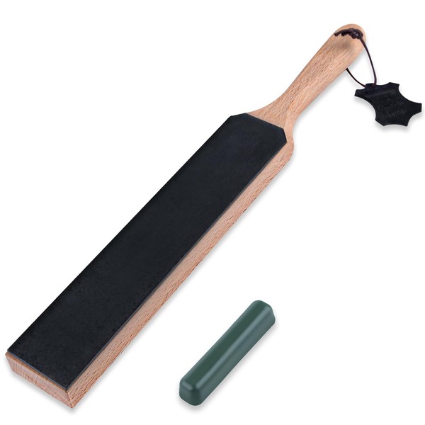 LEONTOOL 2 Pcs Leather Strop Kit Double Sided Sharpening Paddle