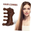 Beavorty Natural Sandalwood Scalp 5-teeth Comb for Scalp Massage Sturdy