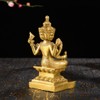 BRABUD Handmade Brass Thailand 4 Faces Buddha Statue Lord Brahma